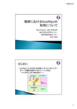 独立行政法人理化学研究所 脳科学総合研究センター 神経情報基盤