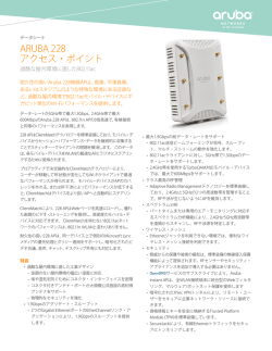 ARUBA 228 アクセス・ポイント