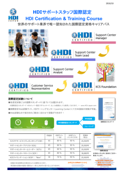 国際認定トレーニング - HDI