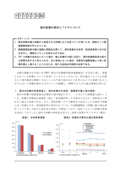 国内産糖の現状とTPPについて