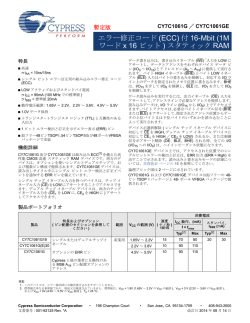 CY7C1061G/CY7C1061GE, 16-Mbit