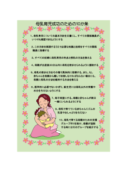 母乳育児成功のための10か条（PDF）