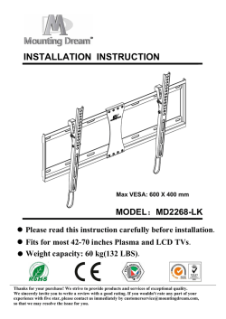 INSTALLATION INSTRUCTION