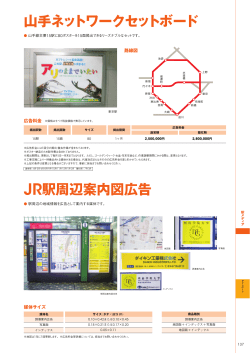 山手ネットワークセットボード JR駅周辺案内図広告