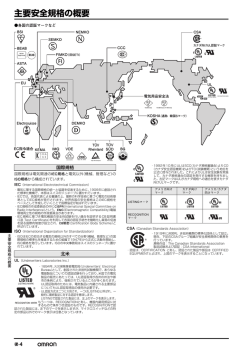 主要安全規格の概要