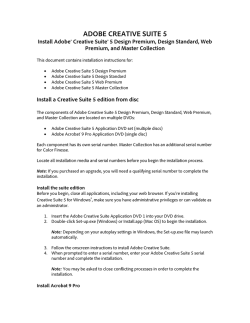 ADOBE CREATIVE SUITE 5