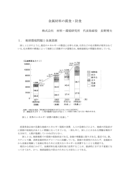 金属材料の腐食・防食 - （株）材料・環境研究所