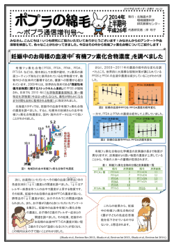 ポプラの綿毛2 2014年上半期版 - 北海道大学環境健康科学研究教育