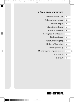 R&Uuml;SCH EZ-BLOCKER&trade;KIT Instructions for Use
