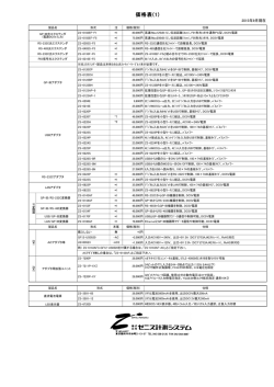 製品価格表 pdf形式
