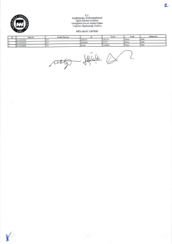 marmara unıversıtesı mulakat lıstesı