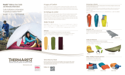 A Legacy of Comfort NeoAir&reg; Mattress User Guide and Warranty