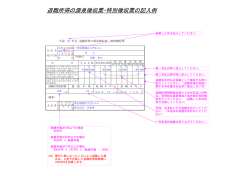 退職所得の源泉徴収票・特別徴収票の記入例