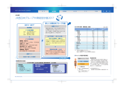 JR西日本グループ中期経営計画2017（PDF形式418キロバイト）