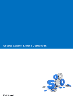 Google Search Engine Guidebook