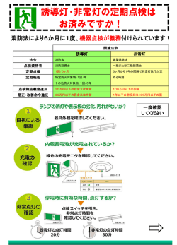誘導灯や非常灯のバッテリー交換費用など見直ししてみませんか？