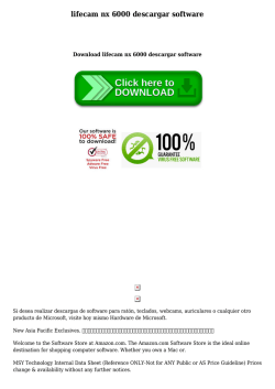 lifecam nx 6000 descargar software