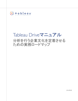 Tableau Driveマニュアル