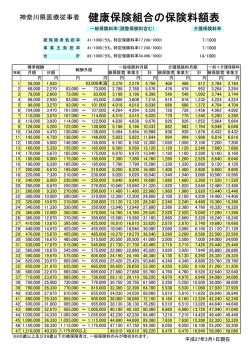 神奈川県医療従事者 健康保険組合の保険料額表
