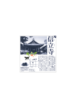 甲府城築城の際、 現在の若松町 に移ってきた信立寺` 当時の寺の 敷地