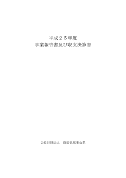 事業報告書及び収支決算書 (PDF:93KB)