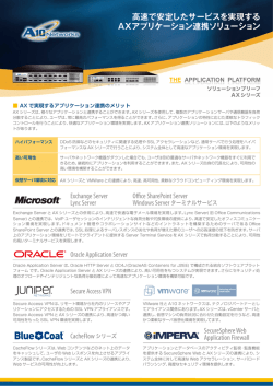 高速で安定したサービスを実現する AX