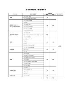 超音波探傷試験 一般 訓練内容