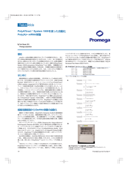 PolyATtract&reg; System 1000 を使った自動化 Poly(A)+ mRNA