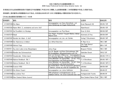 2008年度 大阪府立中央図書館寄贈リスト