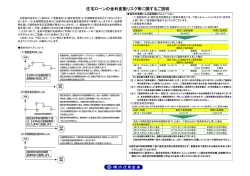 住宅ローンの金利変動リスク等に関するご説明