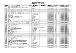 中央図書館所蔵CDリスト （洋楽ﾎﾟｯﾌﾟｽ・ｲｰｼﾞｰﾘｽﾆﾝｸﾞ）