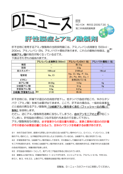 肝不全時に使用するアミノ酸製剤の当院採用薬には、アミノレバン点滴静