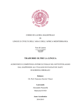 TRADURRE OLTRE LA LINGUA
