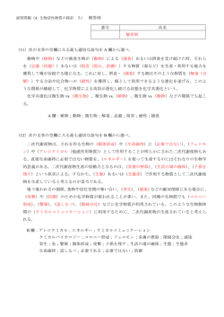 （11）次の文章の空欄に入る最も適切な語句を A 欄から選べ。