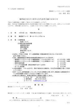 2013年度総会時配布資料 - 横須賀ミニバスケットボール連盟