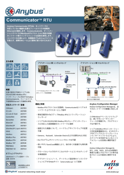 Communicator&trade; RTU - HMSインダストリアルネットワークス