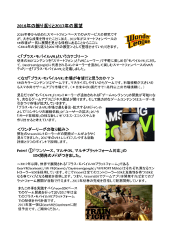 2016年の振り返りと2017年の展望