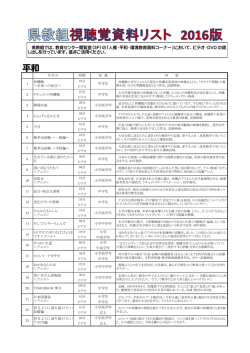 貸し出しビデオ・DVD一覧