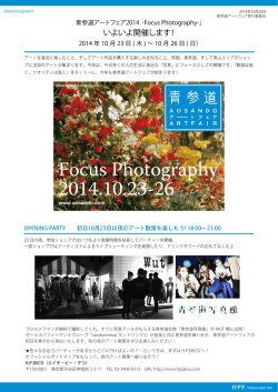 Aosando Art Fair 2014 Announcement