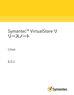 Symantec&trade; VirtualStore リリースノート: Linux