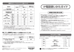 IP電話使いかたガイド
