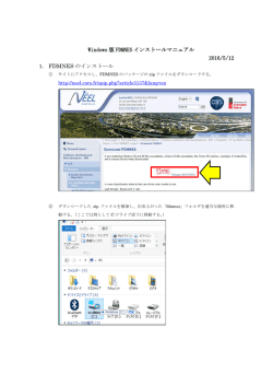 FDMNESインストールマニュアル