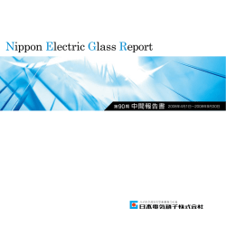 中間報告書 - 日本電気硝子