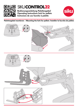 Bedienungsanleitung Palettengabel Operating Instructions