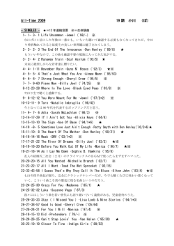 All-Time 2009 19 期 小川 （ぼ）