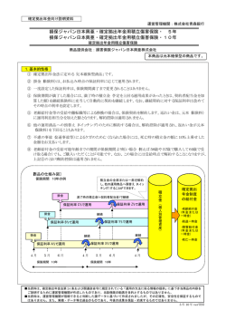 損保ジャパン日本興亜・確定拠出年金用積立傷害保険・ 5年