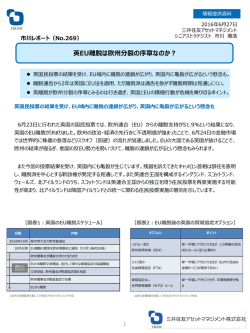 【No.269】英EU離脱は欧州分裂の序章なのか？