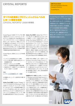 すべての従業員にプロフェッショナルレベルの レポート機能を提供