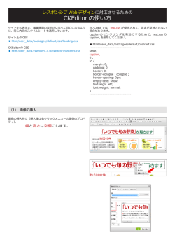 CKEditor の使い方