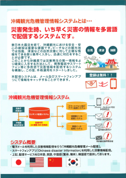 沖縄観光危機管理情報システムとは・・・